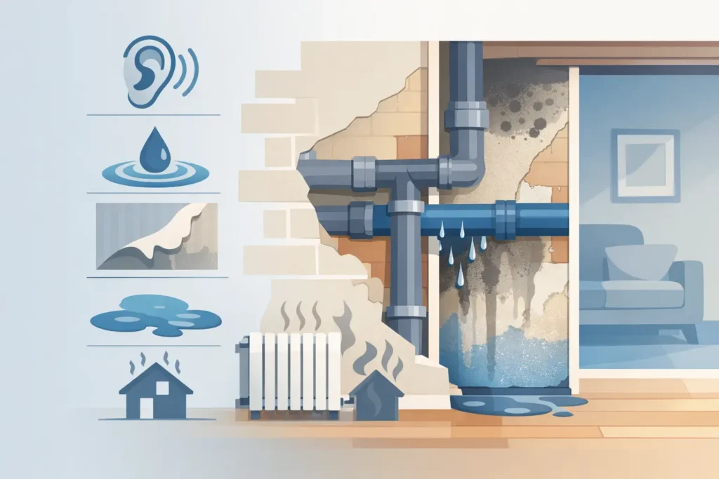 9 Signs of a Pipe Leak in Wall