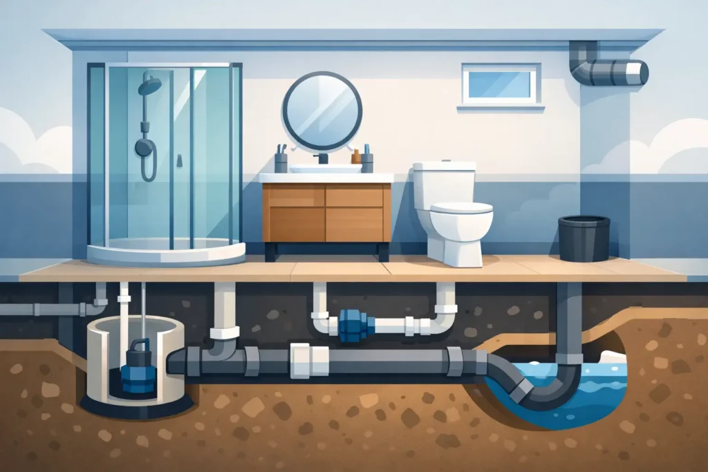Best Basement Bathroom Plumbing Options