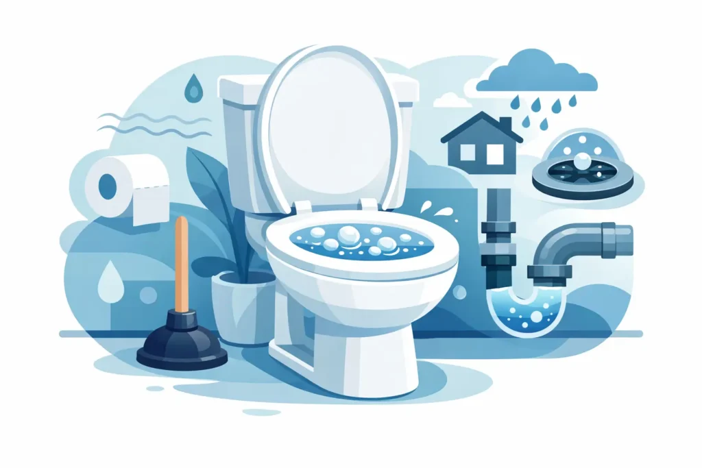 Why Is Toilet Bubbling? Common Causes