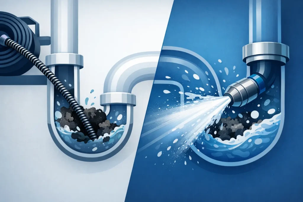 Drain Snaking Versus Hydro Jetting