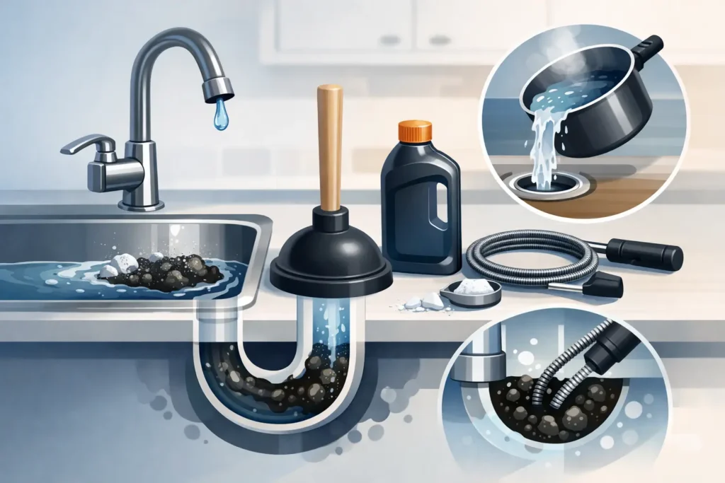 How to Clear Kitchen Drain Clogs Fast