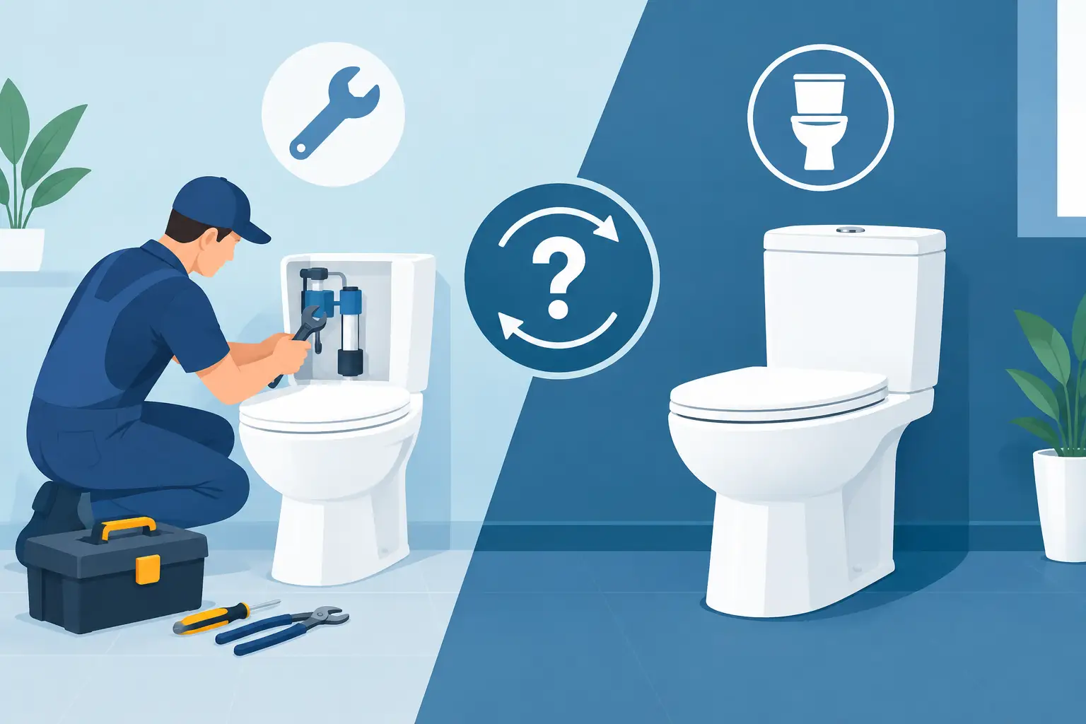 Toilet Repair Replacement: Fix It or Replace It?