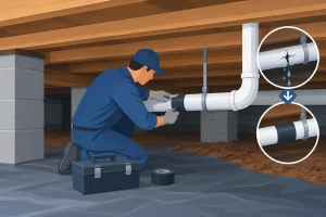 Crawl Space Pipe Repair Before Damage Spreads